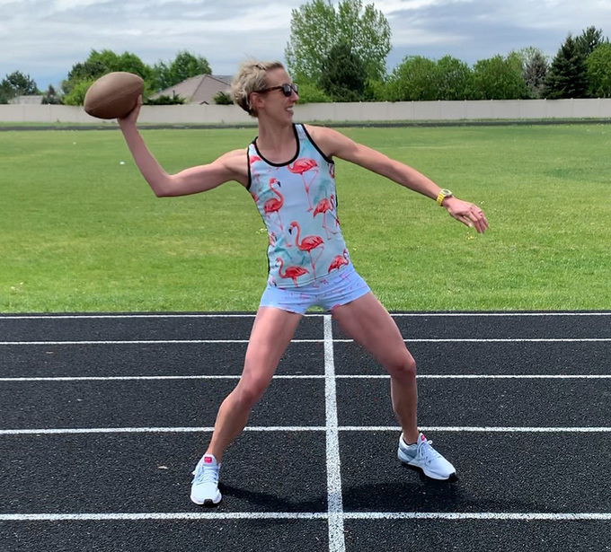 W680 allison harper football throw